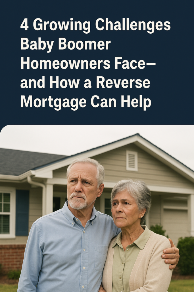 4 Growing Challenges Baby Boomer Homeowners Face—and How a Reverse Mortgage Can Help