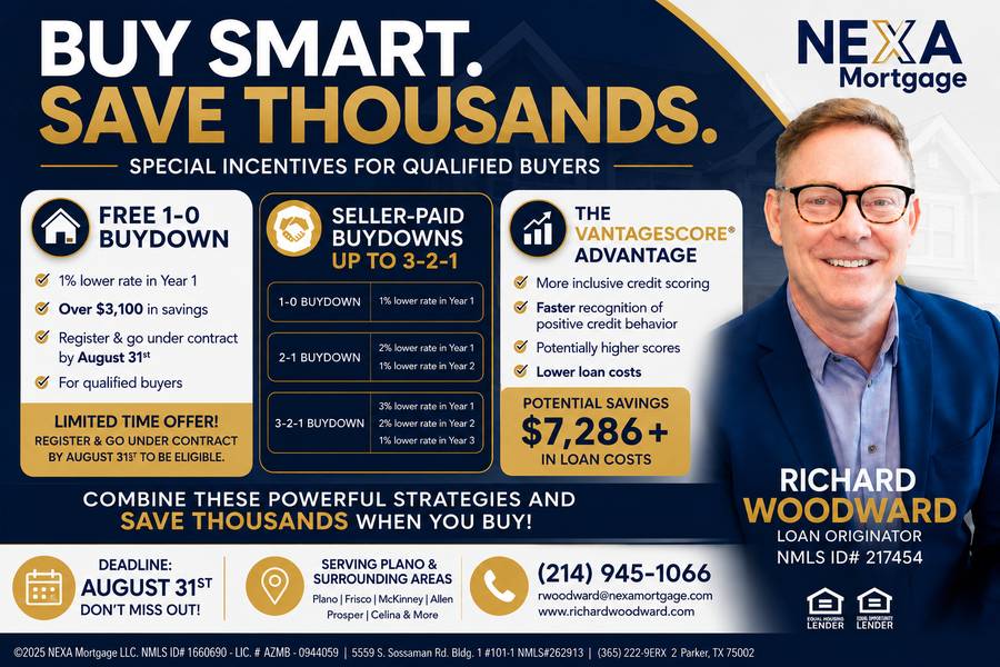 Free 1-0 Buydown and the New VantageScore Mortgage