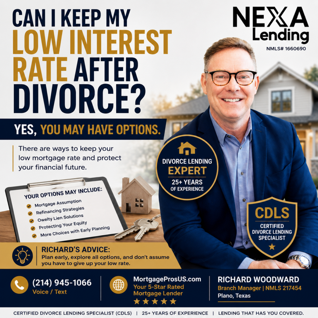 Can I keep my low interest rate after a divorce